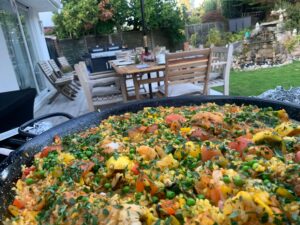 Paella Party at home - Paella Event Catering