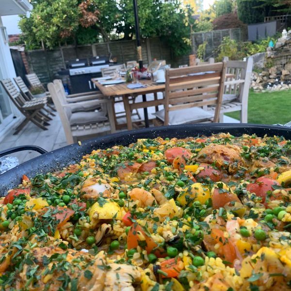 Paella Party at home - Paella Event Catering